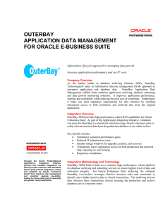 outerbay application data management for oracle e