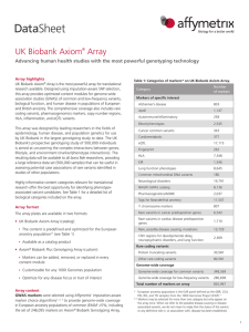 DataSheet - UK Biobank