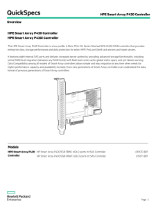 HPE Smart Array P420 Controller