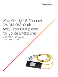WaveReady™ 8-Channel DWDM OSP Optical Add/Drop Multiplexer