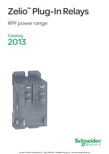 Schneider Electric Zelio Plug-In Relays RPF power range