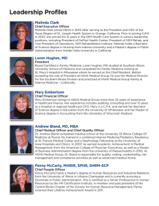 Leadership Profiles - HSHS Medical Group