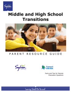 Middle and High School Transitions