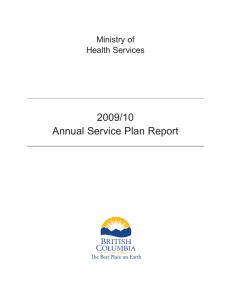 2009/10 Annual Service Plan Report