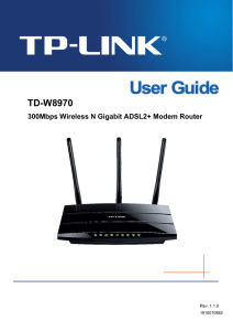 TD-W8970 300Mbps Wireless N Gigabit ADSL2+ Modem Router