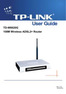 TD-W8920G User Guide