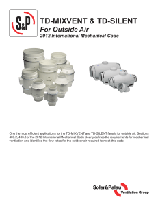 TD for Outside Air Applications