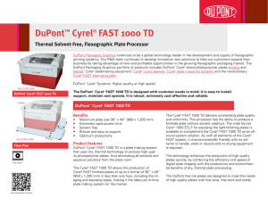 DuPont™ Cyrel® FAST 1000 TD