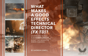 what makes a good effects technical director (fx td)?