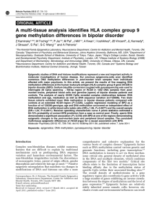 A multi-tissue analysis identifies HLA complex group 9 gene