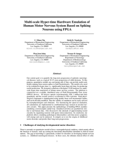 Multi-scale Hyper-time Hardware Emulation of Human Motor