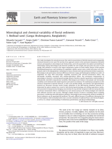 Mineralogical and chemical variability of fluvial sediments