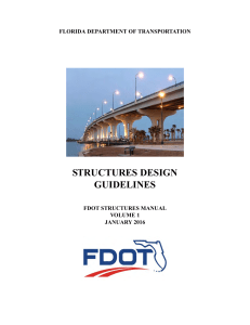 structures design guidelines - Florida Department of Transportation