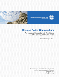 Updated January 4, 2016 - National Hospice and Palliative Care