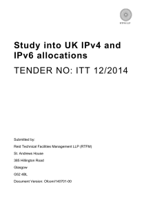 RTFM report on UK IP address allocations - Stakeholders