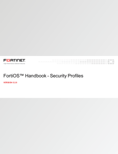 Security Profiles for FortiOS 5.2.8