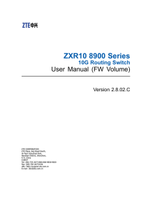 ZXR10 8900 Series 10G Routing Switch