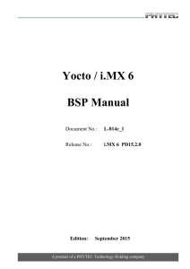Yocto / i.MX 6 BSP Manual