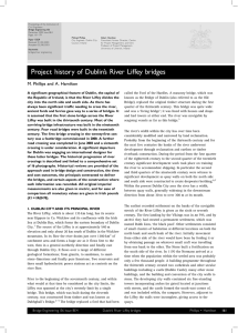 Project history of Dublin`s River Liffey bridges