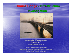 Jamuna Bridge in Bangladesh
