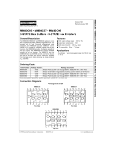 MM80C95 * MM80C97 * MM80C98 3-State Hex Buffers