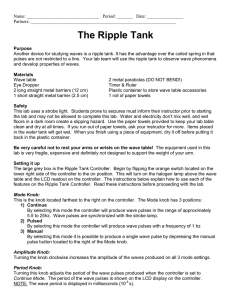 The Ripple Tank - Glenbard West High School