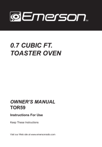 0.7 cubic ft. toaster oven