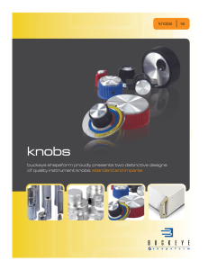 knobs buckeye shapeform proudly presents two distinctive designs