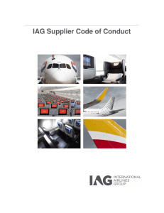 IAG Supplier Code of Conduct