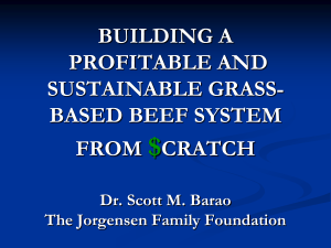Building A Profitable and Sustainable Grass