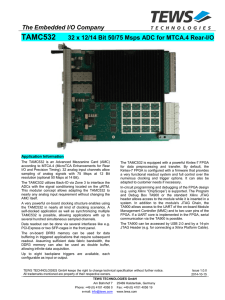 The Embedded I/O Company TAMC532 32 x 12/14 Bit 50/75 Msps