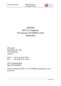 SIS8300 MTCA.4 Digitizer 4/8-channel 250 MSPS 14-bit