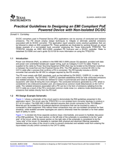 Practical Guidelines EMI Compliant PoE