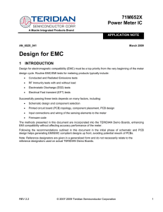 Design for EMC