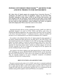 power conversion processor architecture and hvic products