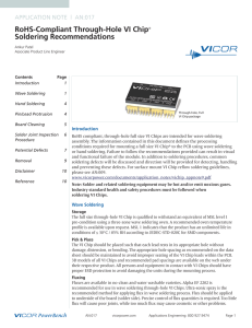 RoHS-Compliant Through-Hole VI Chip® Soldering