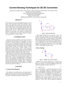 "Current-sensing techniques for dc-dc converters," IEEE