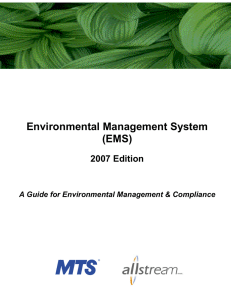 Environmental Management System (EMS)