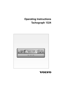 Operating Instructions Tachograph 1324