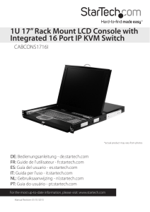 1U 17” Rack Mount LCD Console with Integrated 16