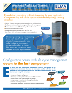 Configuration control with life cycle management down to the