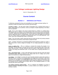 Low Voltage Landscape Lighting Design