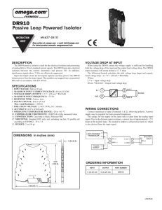 Passive Loop Powered Isolator