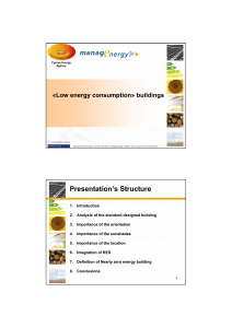 Low energy consumption-buildings