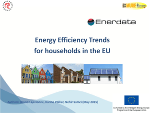 Energy Efficiency Trends in Residential in the EU - ODYSSEE-MURE