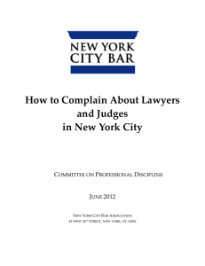 How to Complain About Lawyers and Judges in
