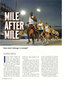 How much mileage is enough? - Run