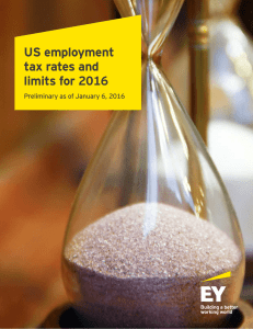 US employment tax rates and limits for 2016