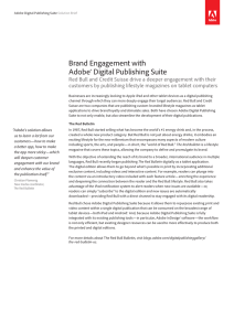 Brand Engagement with Adobe® Digital Publishing Suite