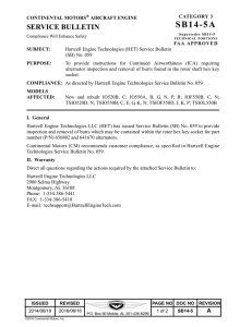 Hartzell Engine Technologies (HET) Service Bulletin (SB) No. 059